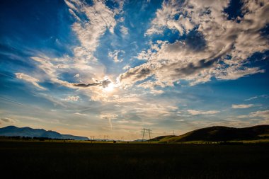 Doğa muhteşem günbatımı