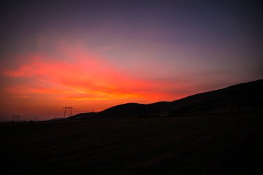 Doğa muhteşem günbatımı