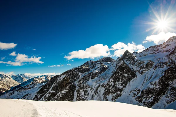 Fantastische Bergen Van Winter Landschap — Stockfoto