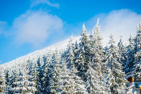 Amazing Inverno Montanhas Paisagem — Fotografia de Stock