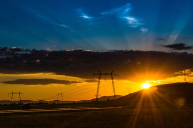 Doğa muhteşem günbatımı