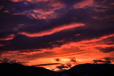 Doğa muhteşem günbatımı