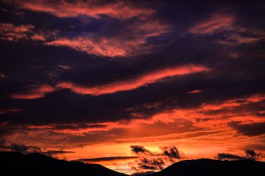 Doğa muhteşem günbatımı