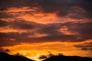 Doğa muhteşem günbatımı