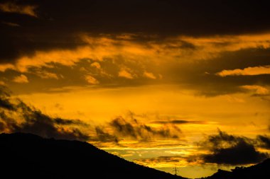 Doğa muhteşem günbatımı