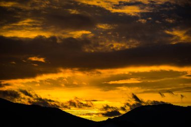 Doğa muhteşem günbatımı