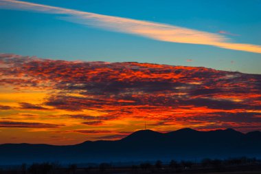 Doğa muhteşem günbatımı