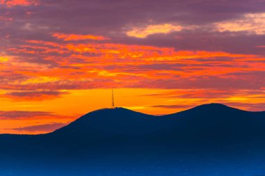 Doğa muhteşem günbatımı