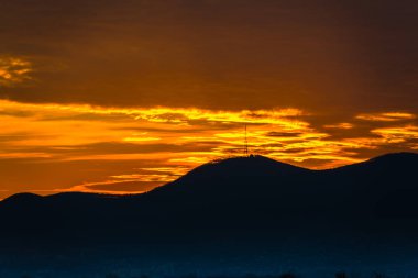 Doğa muhteşem günbatımı