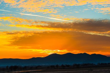 Doğa muhteşem günbatımı