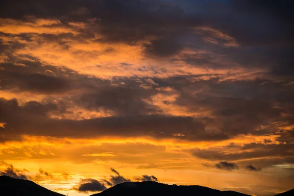 Pôr Sol Incrível Natureza — Fotografia de Stock