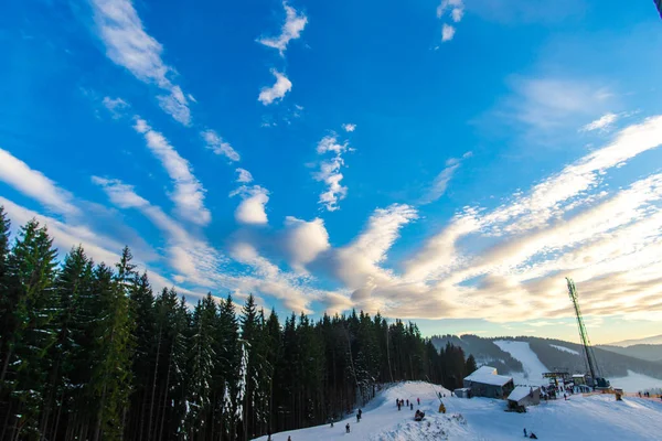 Erstaunliche Winterlandschaft Blick — Stockfoto