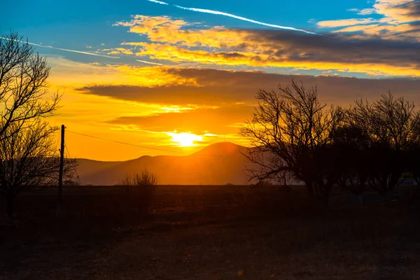 Amazing Sunset Nature — Stock Photo, Image