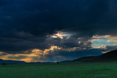 Akşam muhteşem günbatımı