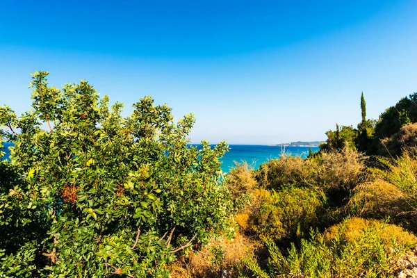 Grécia Paisagem Marinha Fundo Natural — Fotografia de Stock