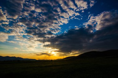 Akşam muhteşem günbatımı
