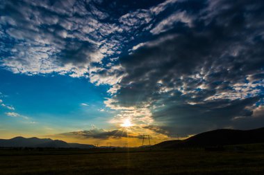 Akşam muhteşem günbatımı