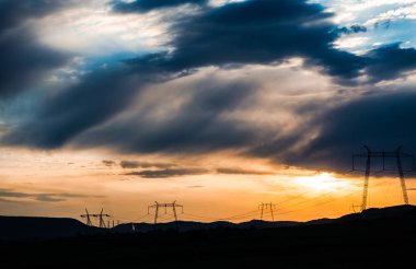 Akşam muhteşem günbatımı