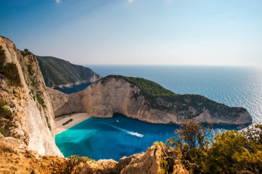 Muhteşem sahil görünümü, Yunanistan.