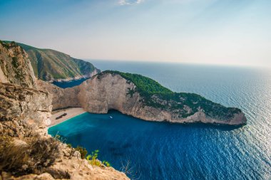 Muhteşem sahil görünümü, Yunanistan.