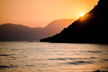 Denizin muhteşem günbatımı