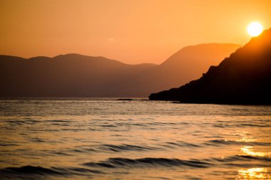 Denizin muhteşem günbatımı