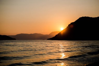 Denizin muhteşem günbatımı