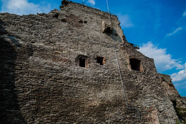 Λεπτομέρειες Για Αρχαίο Κάστρο Ντέβα Ρουμανία — Φωτογραφία Αρχείου