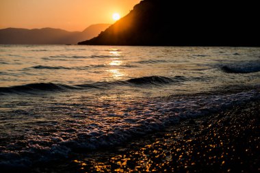 Denizin muhteşem günbatımı