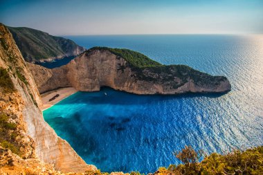 Yunanistan'da Yaz deniz manzarası, görüntüleme.