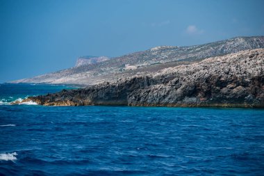 Yunanistan'da Yaz deniz manzarası, görüntüleme.