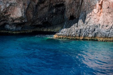 Yunanistan'da Yaz deniz manzarası, görüntüleme.