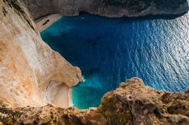 Yunanistan'da Yaz deniz manzarası nefes kesen manzaraya.