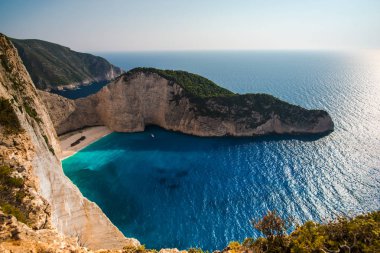Muhteşem sahil görünümü, Yunanistan.