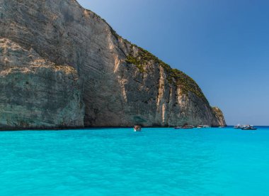 Yunanistan deniz manzarası, doğal arka plan.