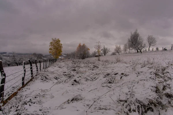 Increíble Vista Del Paisaje Invierno —  Fotos de Stock