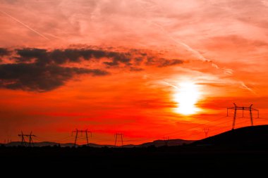 Akşam muhteşem günbatımı