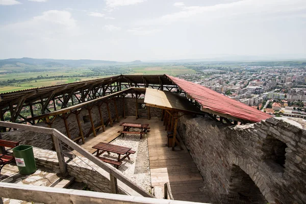 Details Ancient Deva Castle Romania — Stock Photo, Image