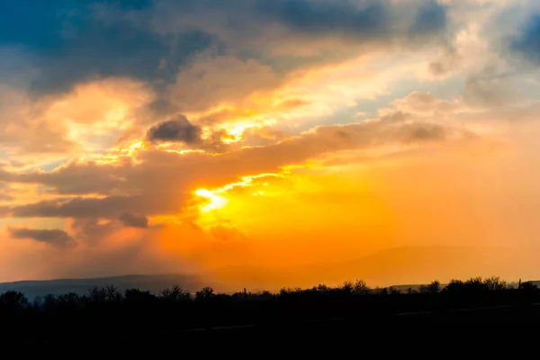 Amazing Sunset Evening — Stock Photo, Image