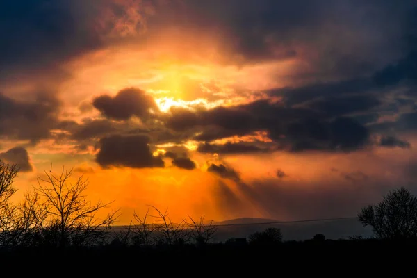 Amazing Sunset Evening — Stock Photo, Image