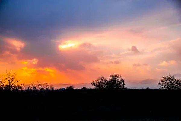 Amazing Sunset Evening — Stock Photo, Image