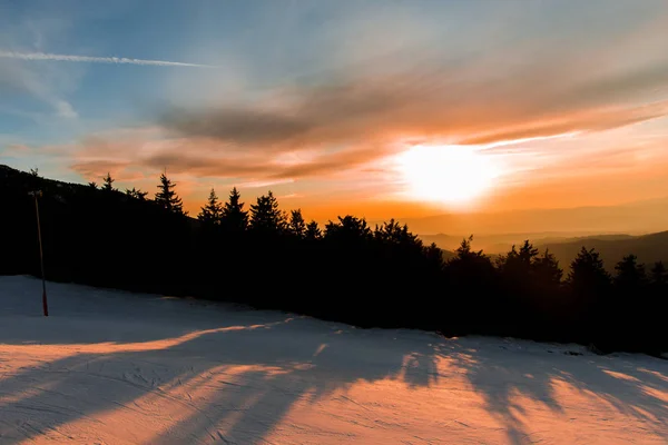 Дивовижний Зимовий Краєвид — стокове фото