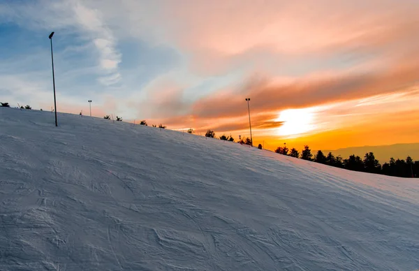 Increíble Vista Del Paisaje Invierno — Foto de Stock