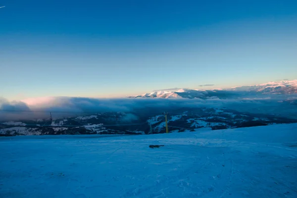 Incredibile Vista Sul Paesaggio Invernale — Foto Stock