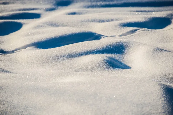 Dettaglio Vista Neve Frizzante Inverno — Foto Stock