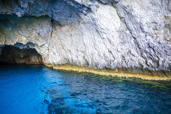 Acantilado Rocoso Grecia Fondo Natural —  Fotos de Stock