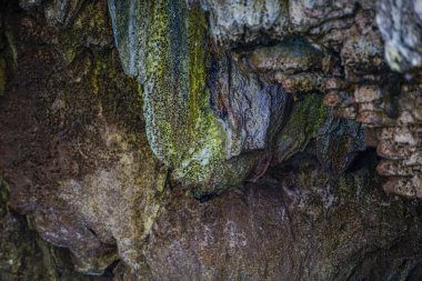 Mağara yapısının alt görünümü