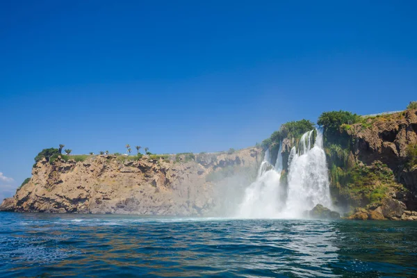 Cliff Waterfall Black Sea Turkey Stock Picture