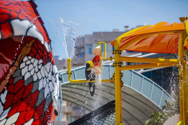 Water Fountain Giant Snake Head Playground — Stock Photo, Image