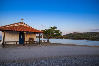 İnanılmaz doğal deniz manzarası arka planı.